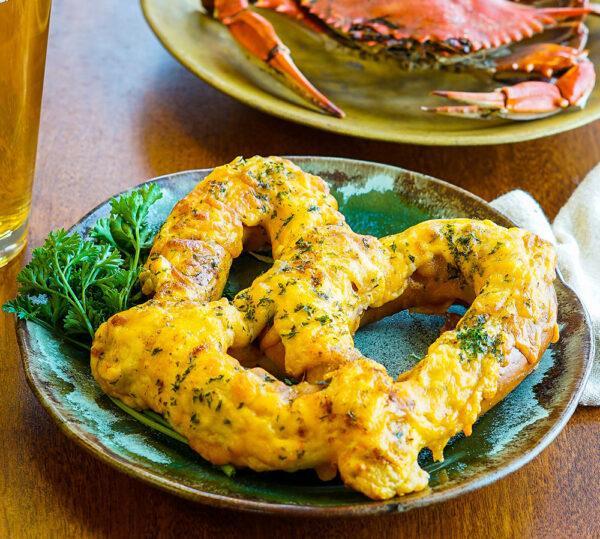 Crab Dip Jumbo Pretzel